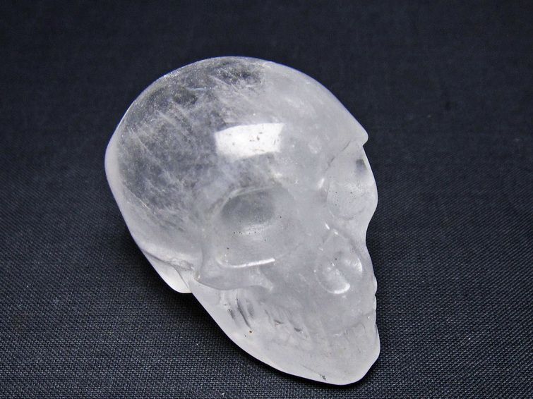 水晶 置物 ドクロ スカル 一点物 145-1886