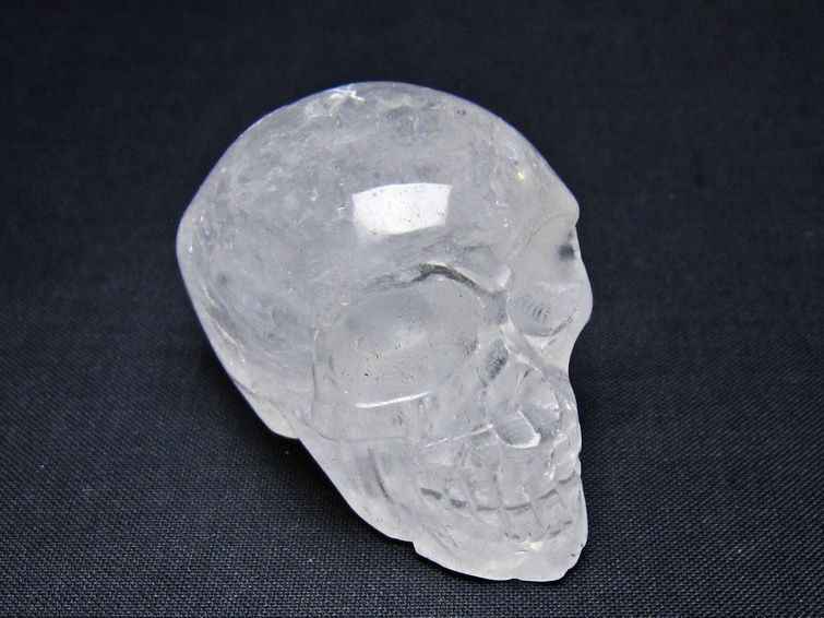 水晶 置物 ドクロ スカル 一点物 145-1887