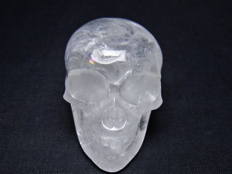 水晶 置物 ドクロ スカル 一点物 145-1889