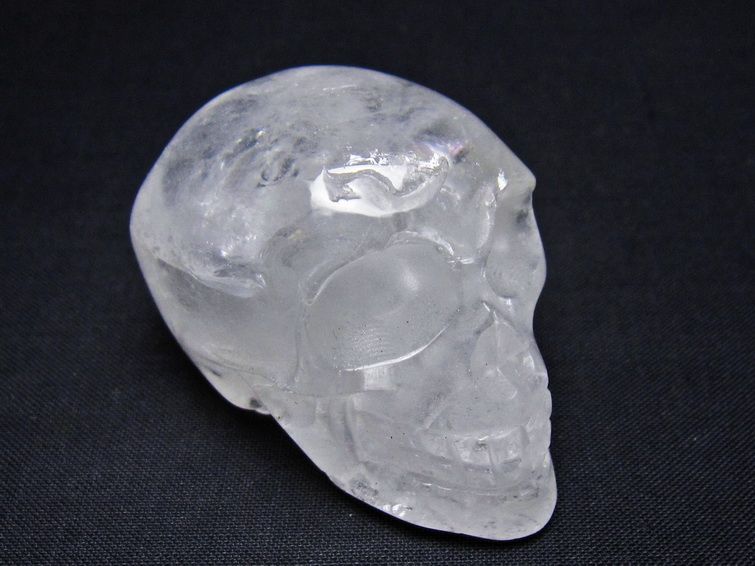 水晶 置物 ドクロ スカル 一点物 145-1889