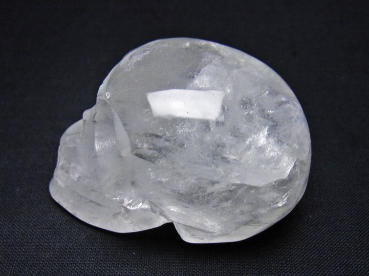水晶 置物 ドクロ スカル 一点物 145-1889