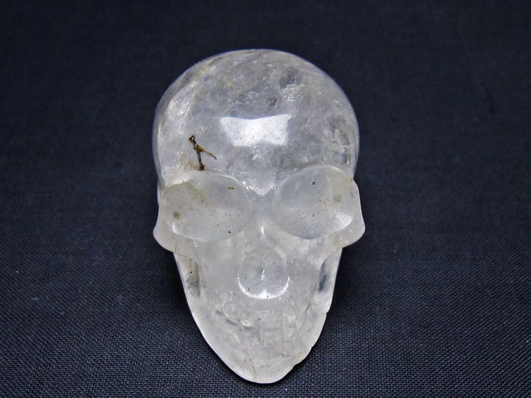 水晶 置物 ドクロ スカル 一点物 145-1891