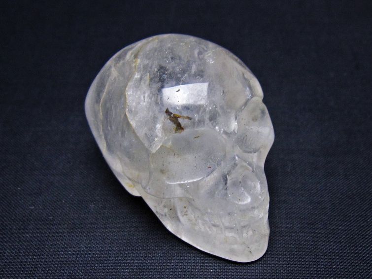 水晶 置物 ドクロ スカル 一点物 145-1891