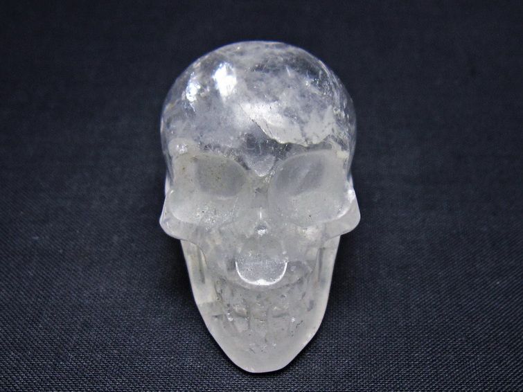 水晶 置物 ドクロ スカル 一点物 145-1892