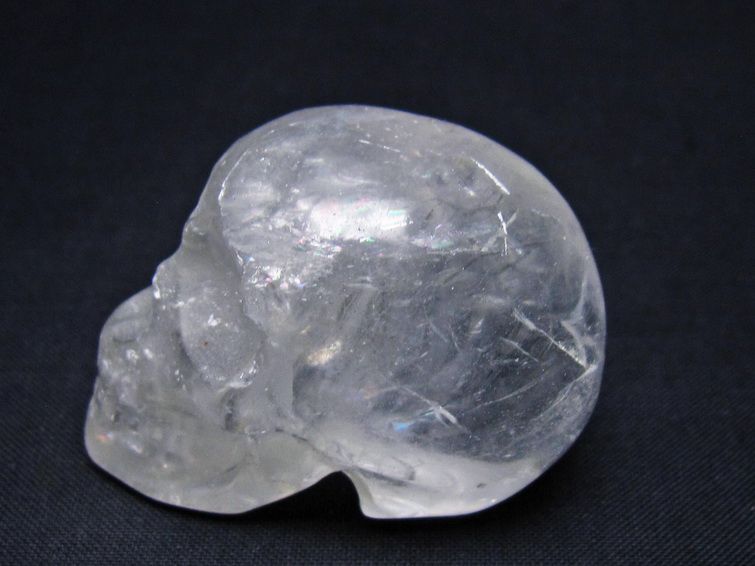 水晶 置物 ドクロ スカル 一点物 145-1892