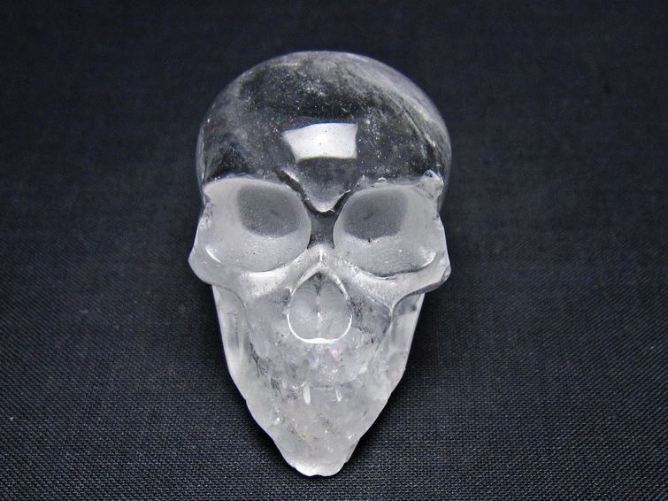 水晶 置物 ドクロ スカル 一点物 145-1893