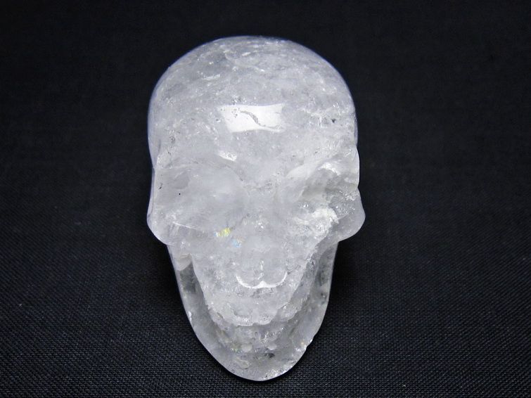 水晶 置物 ドクロ スカル 一点物 145-1894