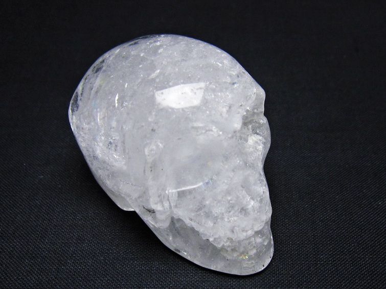 水晶 置物 ドクロ スカル 一点物 145-1894