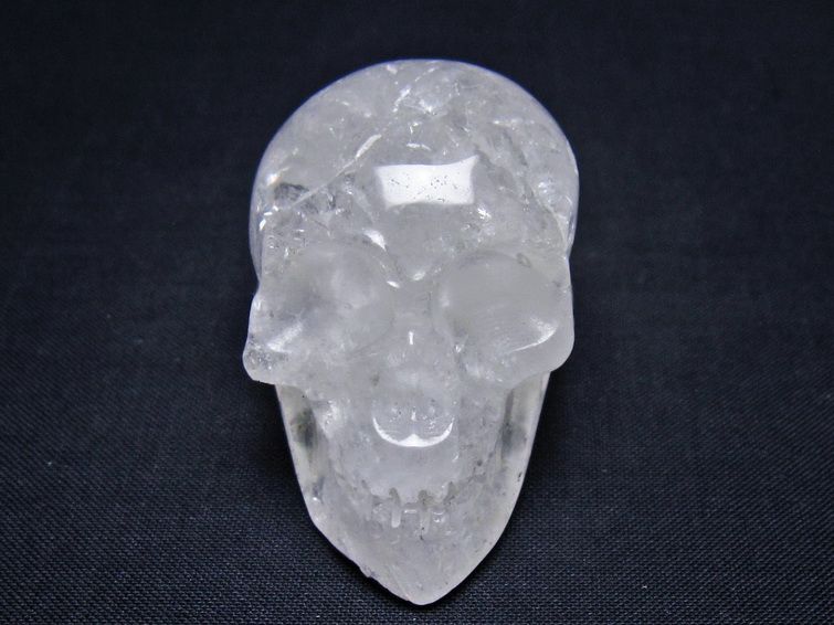 水晶 置物 ドクロ スカル 一点物 145-1896