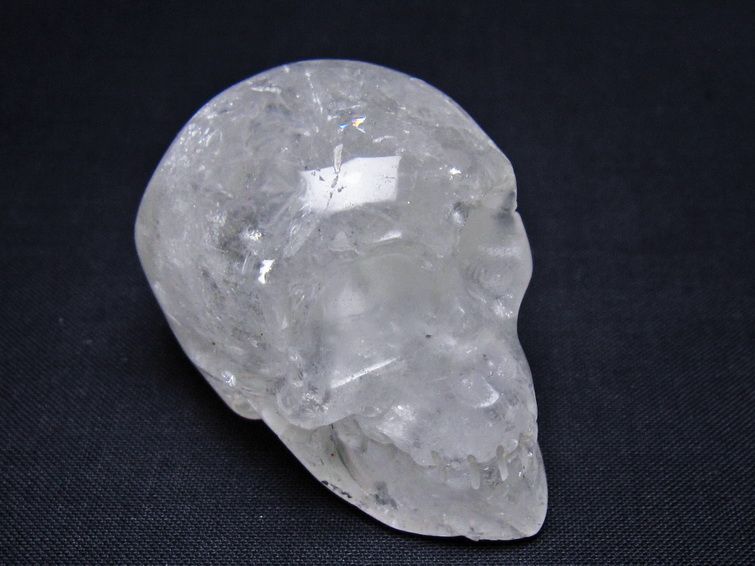 水晶 置物 ドクロ スカル 一点物 145-1896