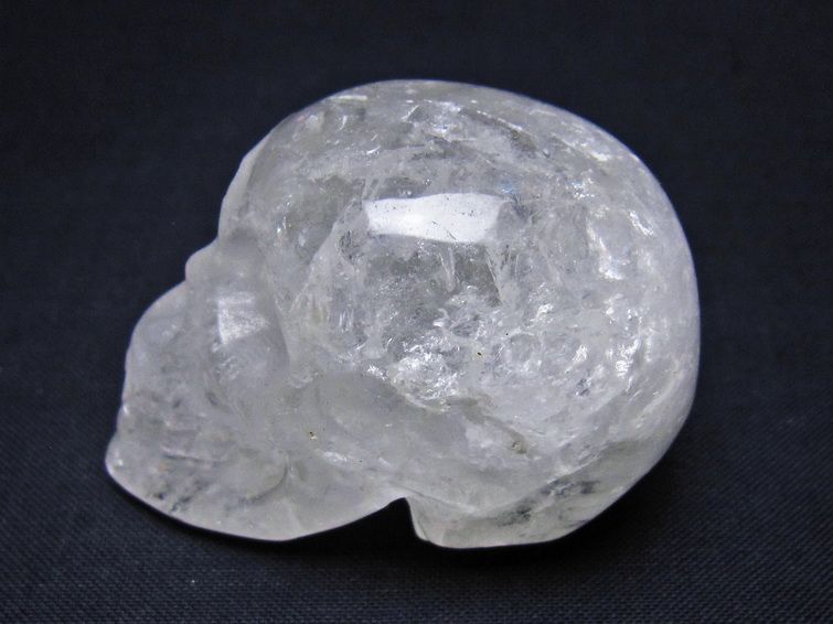 水晶 置物 ドクロ スカル 一点物 145-1896
