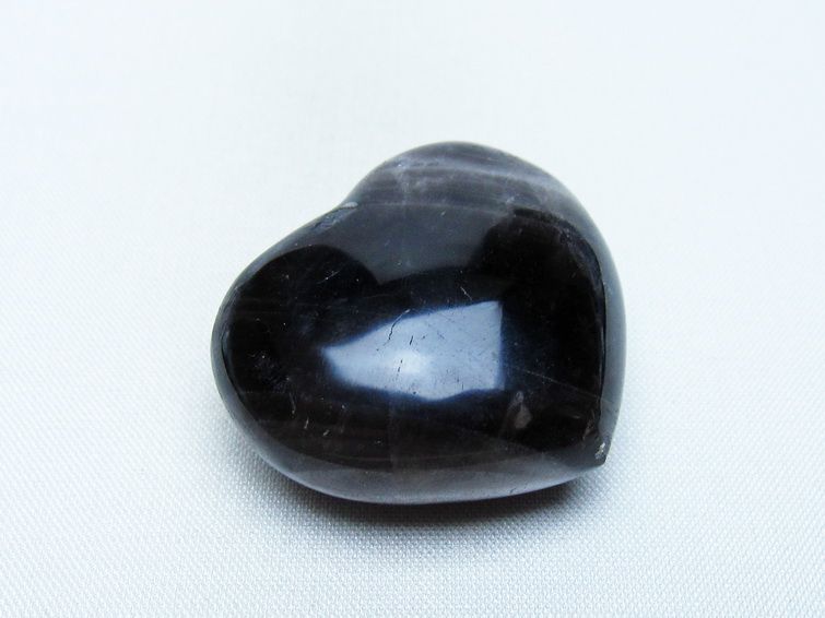 モリオン 置物 ハート 黒水晶 一点物 145-1898