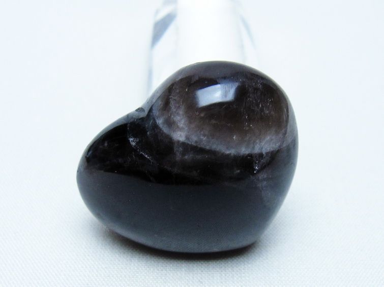 モリオン 置物 ハート 黒水晶 一点物 145-1898