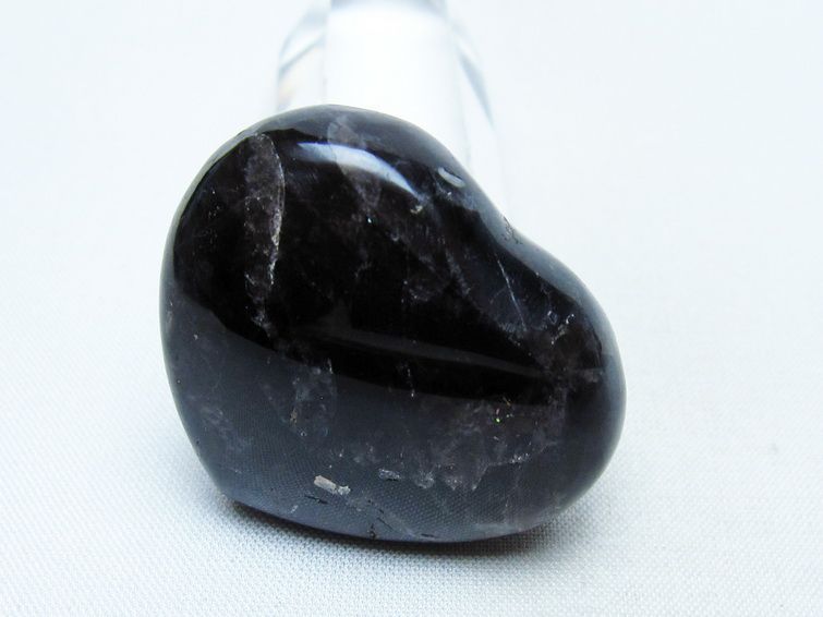 モリオン 置物 ハート 黒水晶 一点物 145-1901