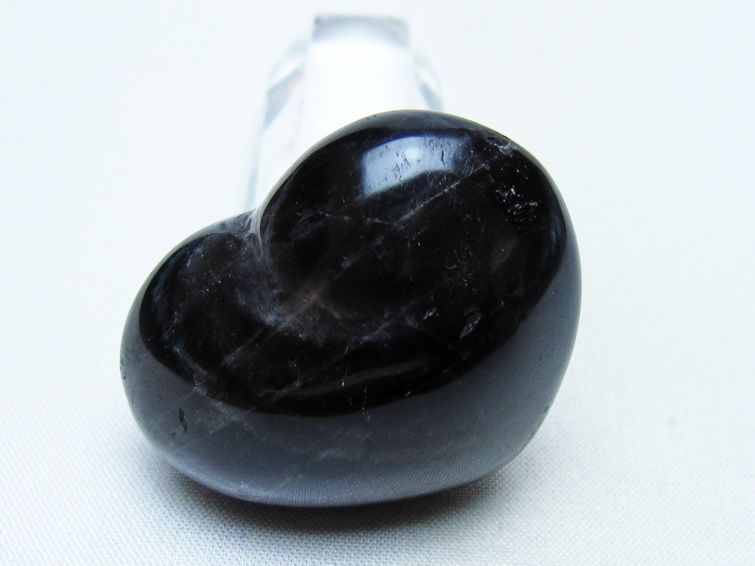 モリオン 置物 ハート 黒水晶 一点物 145-1902