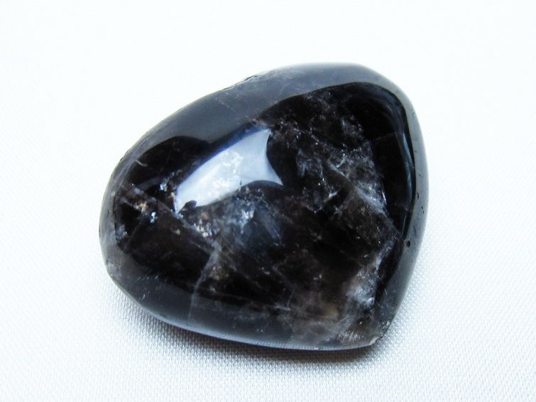 モリオン 置物 ハート 黒水晶 一点物 145-1903
