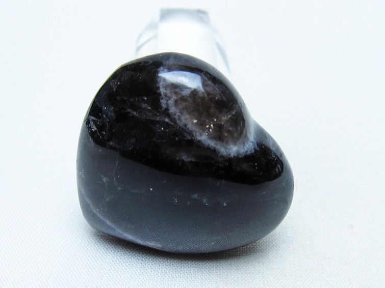 モリオン 置物 ハート 黒水晶 一点物 145-1904