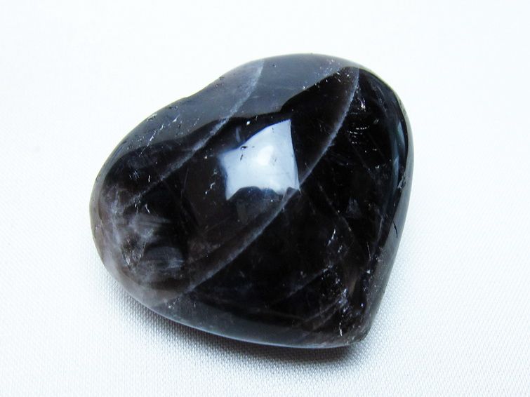 モリオン 置物 ハート 黒水晶 一点物 145-1906