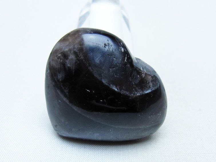 モリオン 置物 ハート 黒水晶 一点物 145-1906