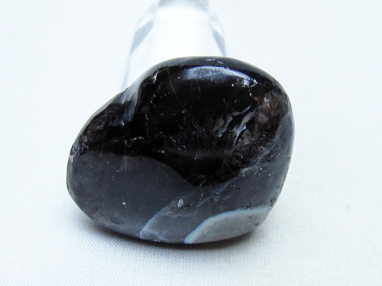 モリオン 置物 ハート 黒水晶 一点物 145-1907