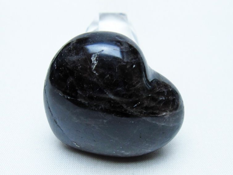 モリオン 置物 ハート 黒水晶 一点物 145-1908