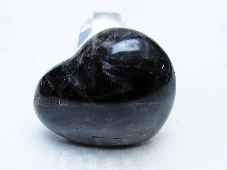 モリオン 置物 ハート 黒水晶 一点物 145-1912