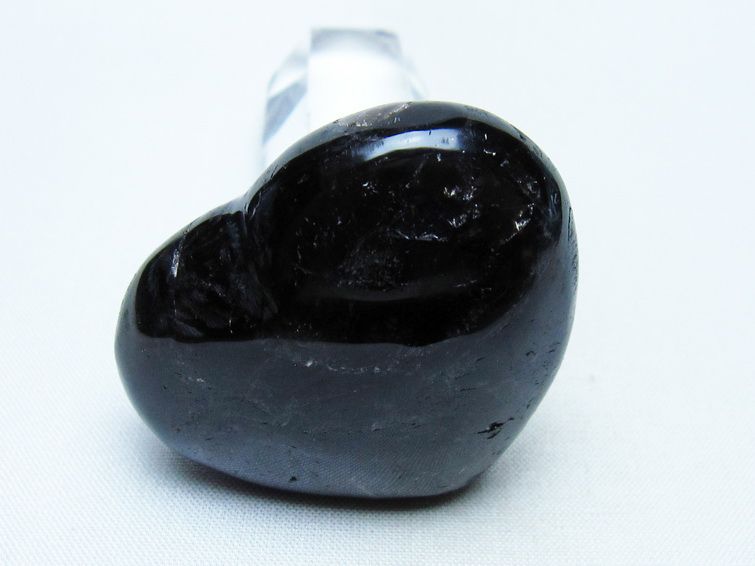 モリオン 置物 ハート 黒水晶 一点物 145-1913