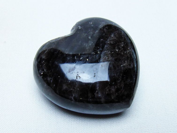 モリオン 置物 ハート 黒水晶 一点物 145-1916
