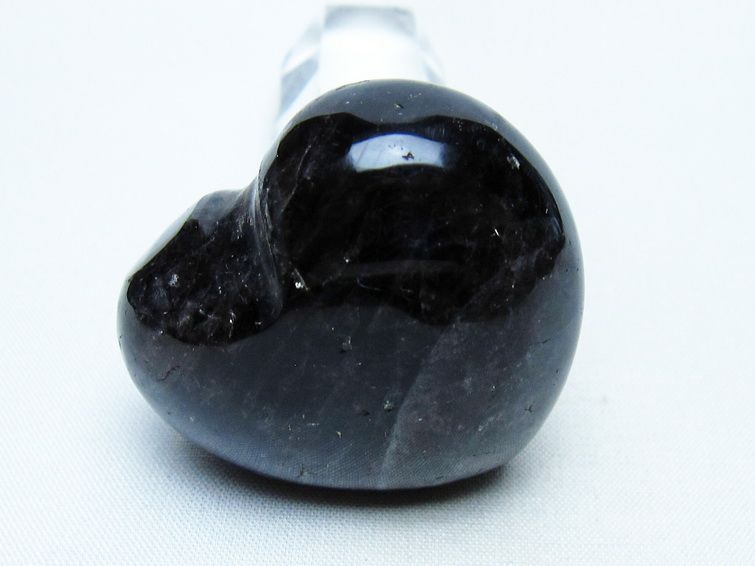 モリオン 置物 ハート 黒水晶 一点物 145-1916