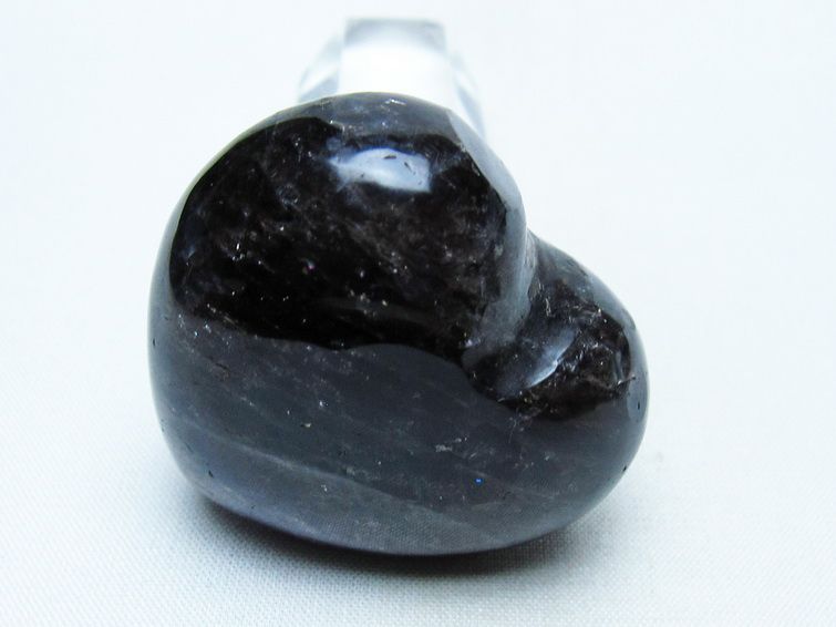 モリオン 置物 ハート 黒水晶 一点物 145-1916
