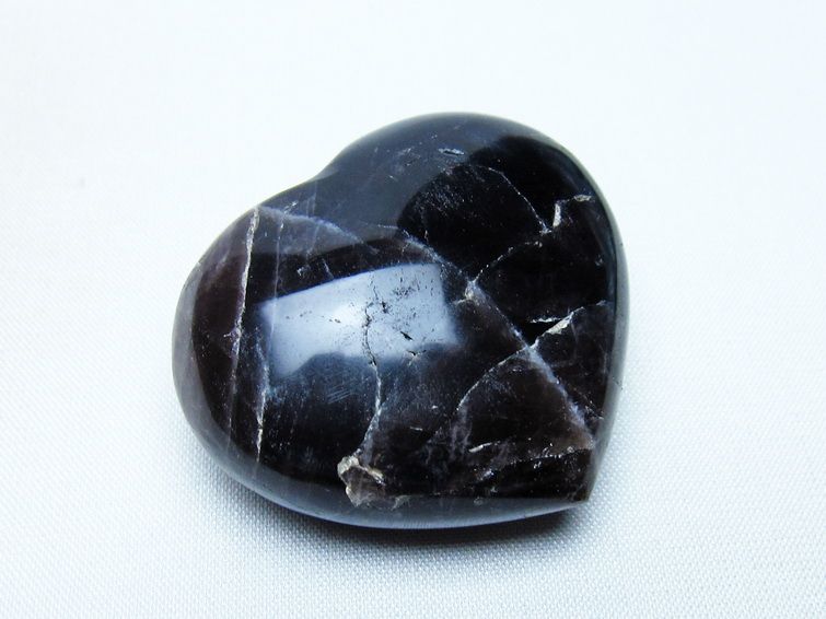 モリオン 置物 ハート 黒水晶 一点物 145-1918