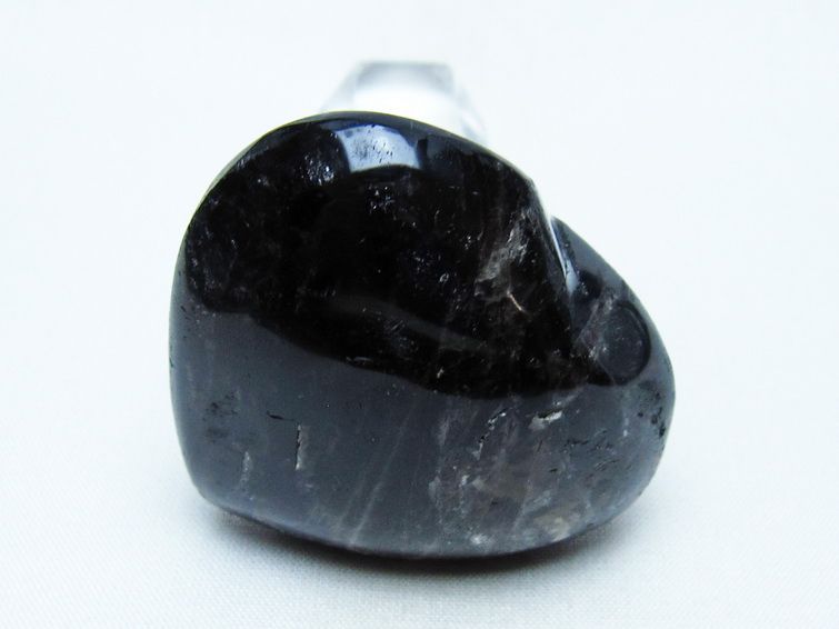 モリオン 置物 ハート 黒水晶 一点物 145-1921