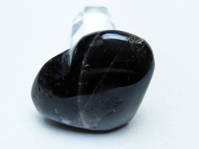 モリオン 置物 ハート 黒水晶 一点物 145-1923