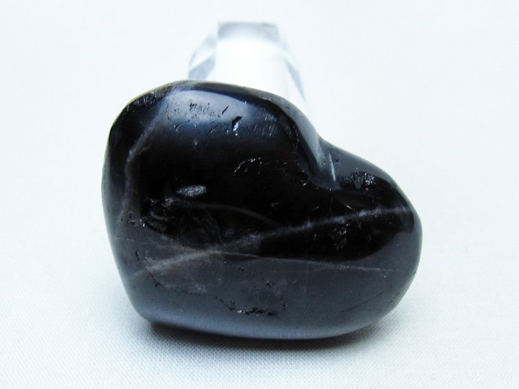 モリオン 置物 ハート 黒水晶 一点物 145-1923