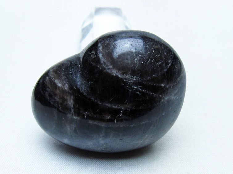 モリオン 置物 ハート 黒水晶 一点物 145-1925