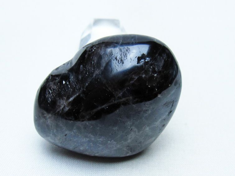 モリオン 置物 ハート 黒水晶 一点物 145-1926