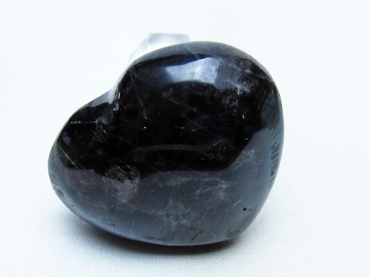 モリオン 置物 ハート 黒水晶 一点物 145-1928