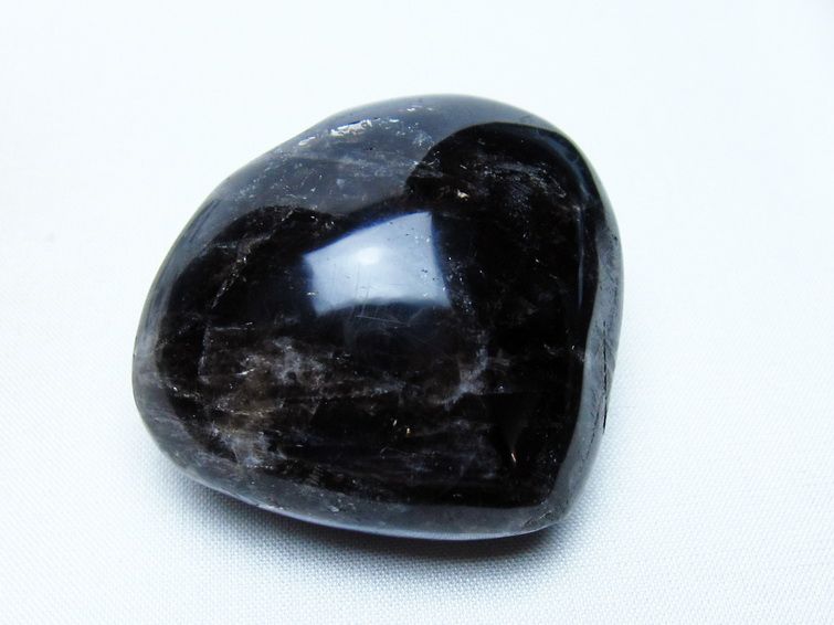 モリオン 置物 ハート 黒水晶 一点物 145-1931
