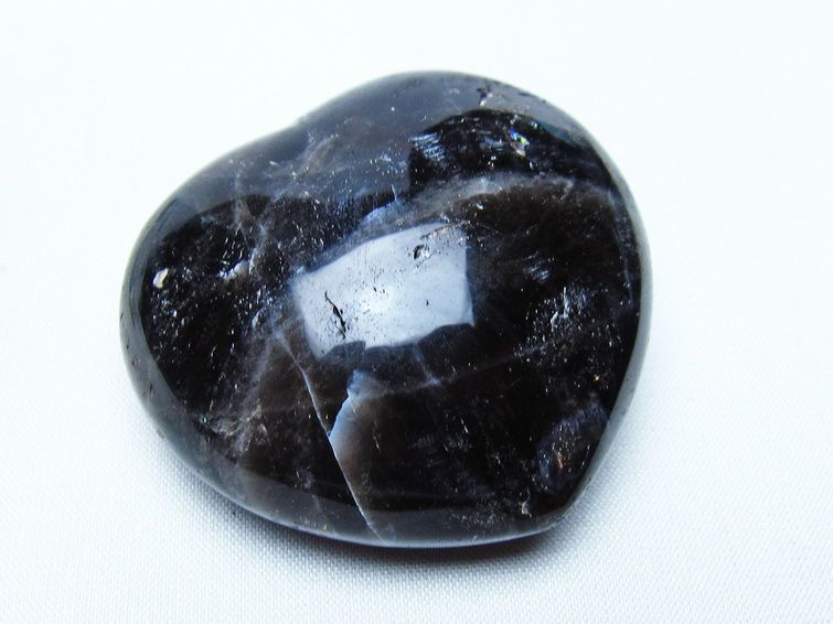 モリオン 置物 ハート 黒水晶 一点物 145-1934