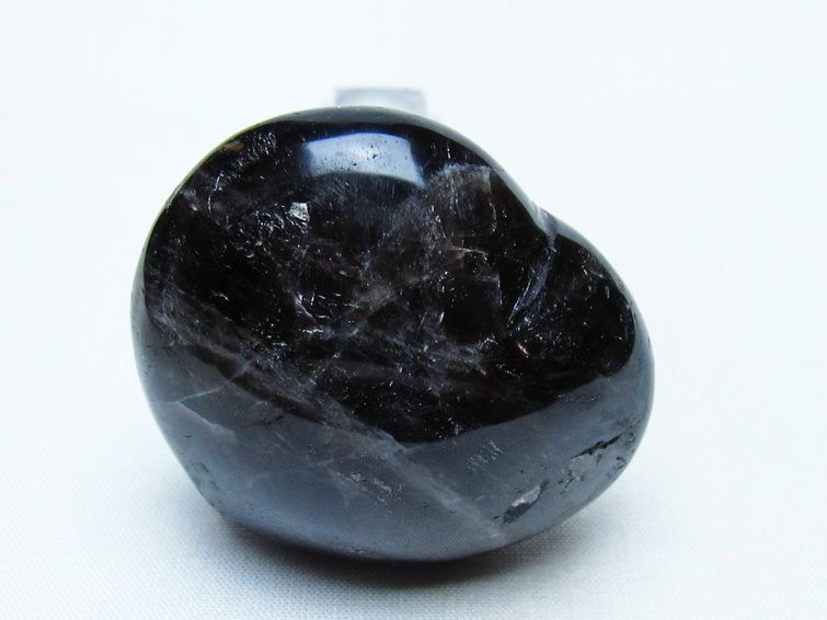 モリオン 置物 ハート 黒水晶 一点物 145-1934