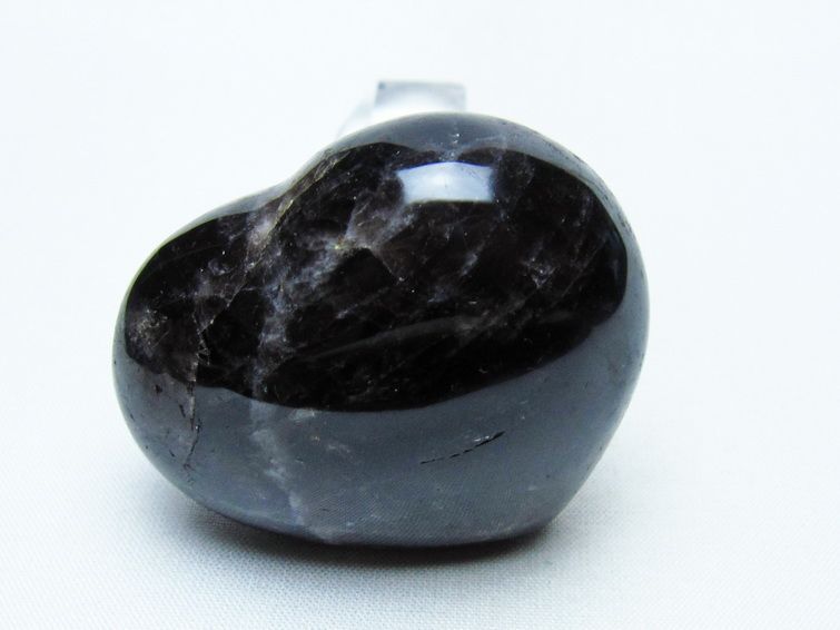 モリオン 置物 ハート 黒水晶 一点物 145-1938