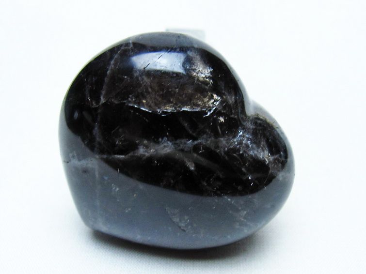 モリオン 置物 ハート 黒水晶 一点物 145-1938