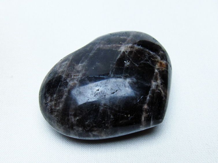 モリオン 置物 ハート 黒水晶 一点物 145-1939