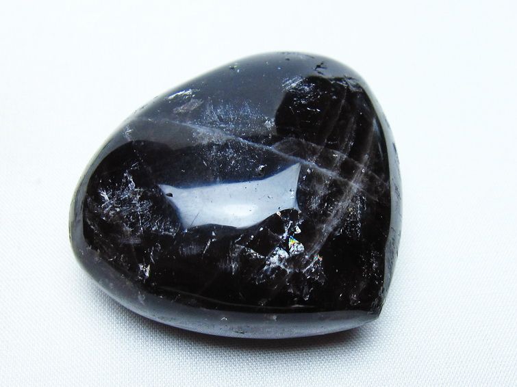 モリオン 置物 ハート 黒水晶 一点物 145-1940