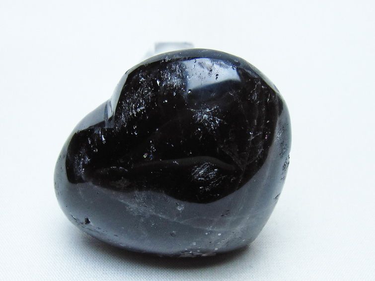 モリオン 置物 ハート 黒水晶 一点物 145-1940