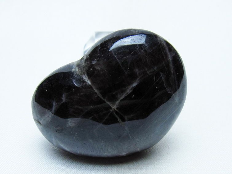 モリオン 置物 ハート 黒水晶 一点物 145-1941