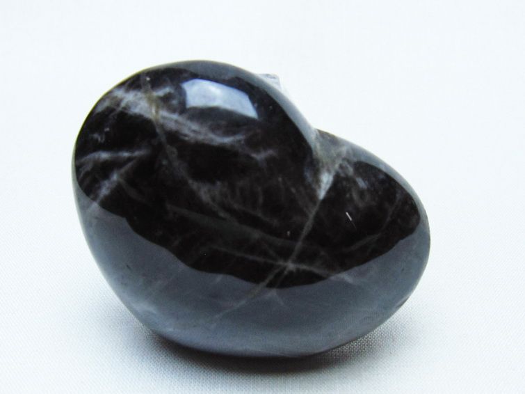 モリオン 置物 ハート 黒水晶 一点物 145-1941