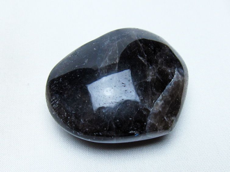 モリオン 置物 ハート 黒水晶 一点物 145-1942