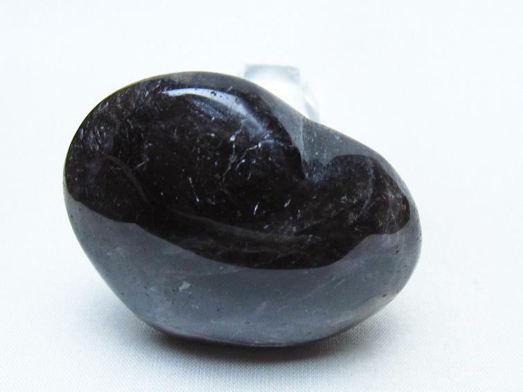 モリオン 置物 ハート 黒水晶 一点物 145-1942