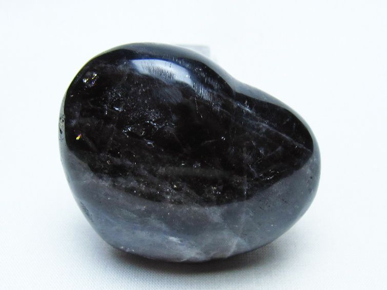 モリオン 置物 ハート 黒水晶 一点物 145-1943